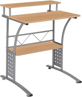 Flash Furniture Computertisch, Metall, Maple, 28 Inch