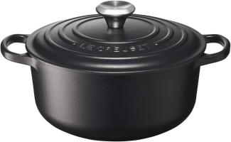 Le Creuset Signature Bräter rund 20 cm schwarz Auflaufformen + Bräter