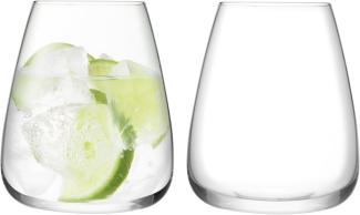 LSA International Wein Kultur Wasser Glas 590 ml klar X 2, 11,8 x 11,8 x 9,8 cm