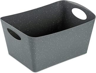 Koziol Aufbewahrungsbox Boxxx M, Kiste, Bottich, Organic Recycled, Recycled Ash Grey, 3. 5 L, 1404120