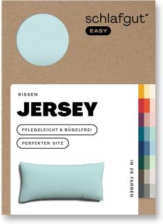 Schlafgut Kissenbezug EASY Jersey | Kissenbezug einzeln 40x80 cm | petrol-light