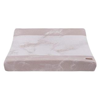 BO Baby's Only - Wickelauflagenbezug Marble - Alt Rosa/Klassisch Rosa - 45x70 cm - 50% Baumwolle/50% Polyacryl
