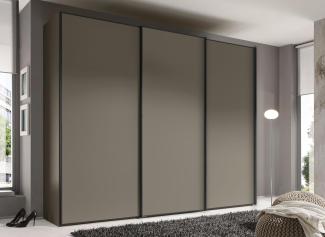 Staud Schwebetürenschrank, Holzwerkstoff, Mocca, 222cm / 280cm / 68 cm (H/B/T)