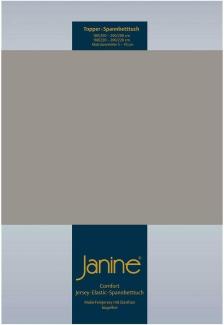 Janine Topper Spannbetttuch TOPPER Elastic-Jersey vulkan 5001-77 100x200