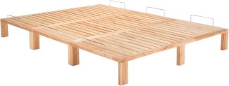 Gigapur Massives Holzbett G56 inkl. Lattenrost und Matratzenbügeln, Liegefläche 290x200cm Best. aus 1 x 90, 2 x 100 cm (11494)