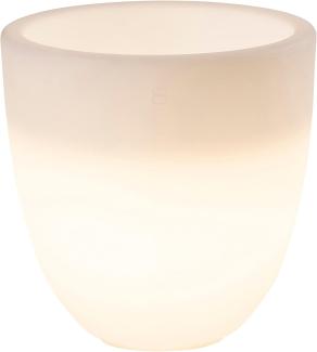 Blumentopf LED Shining Curvy Pot (white S E27)