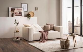DOMO Collection Modulsofa Adrian, 2 Sitzer aus zwei Polsterecken, 2 Couch, Sofa, Modul, 216 cm in creme