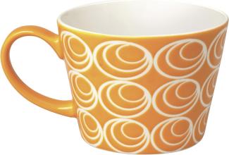 Excelsa Etnika Tasse Jumbo 415 ml, Porzellan, Orange, 11 x 11 x 8 cm