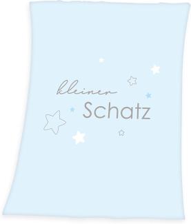 \"Baby Decke Flauschdecke Kleiner Schatz, blau, Herding, 75 x 100 cm\"