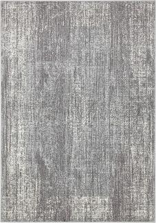 Kurzflor Teppich Elysium Grau Creme - 80x150x0,9cm
