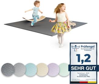 Ehrenkind® Krabbelmatte PRO | Extra dick und soft | Made in Germany | Oeko-Tex 100 | Größe 180x120cm GRAU