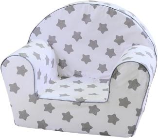 Knorrtoys Kindersessel Stars Grey Sterne weiß-grau