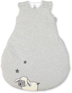 Sterntaler Schlafsack Schaf Stanley für Babys, Reißverschluss und Knöpfe, Größe: 62/68, Grau