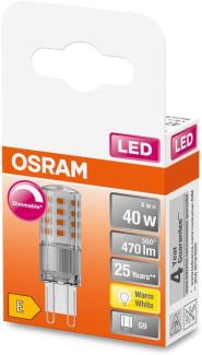 Osram LED-Lampe PIN 4,4W/827 (40W) clear dimmable G9