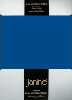 Janine Jersey Elastic Spannbetttuch|140x200 cm - 160x220 cm| royalblau