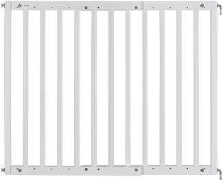 Türgitter und Treppenschutzgitter zum Schrauben, Baukasten zum Zusammenbauen, ausziehbar 63-103,5 cm, weiß
