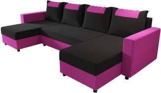 Sofa mit Schlaffunktion in U-Form COOPER, 303x140, rainbow 15/rainbow 18