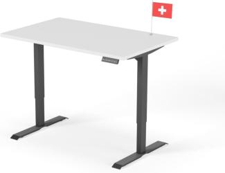 Schreibtisch DESK 140 x 80 cm - Gestell Schwarz, Platte Weiss