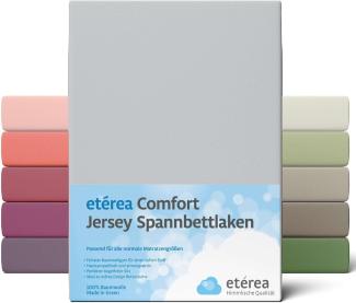 etérea Comfort Jersey Spannbettlaken Silber 100x200 cm - 120x200 cm