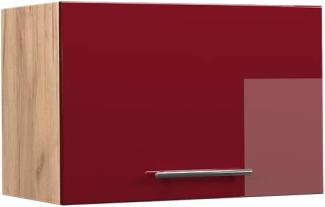 Vicco Küchenschrank Küchenmöbel Fame-Line modern Küche Einbauküche Küchenzeile Blende Unterschrank Hochschrank Hängeschrank Hochglanz (Eiche-Rot, Hängeschrank 60 cm flach)