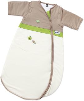 Gesslein Bubou Design 145: Temperaturregulierender Ganzjahreschlafsack/Schlafsack für Babys/Kinder, Größe 110, Natur mit Waldmotiv