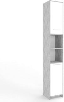 VICCO 'Kiko Hochschrank, Weiß, Beton190 x 30 cm