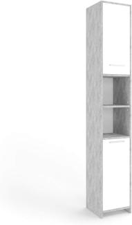 VICCO 'Kiko Hochschrank, Weiß, Beton190 x 30 cm