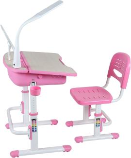 Leomark 'Smart' Ergonomisch Kinderschreibtisch und Stuhl pink