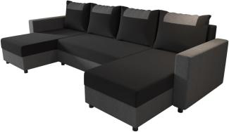 Sofa mit Schlaffunktion in U-Form COOPER, 303x140, sawana 14/sawana 05