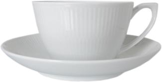 Royal Copenhagen White Fluted Tasse Tee-& Cappuccino 28 cl