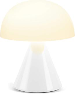 Lexon MINA Mini wiederaufladbare kabellose LED-Tischlampe, für Nachttisch oder Schreibtisch, mit Dimmer, bis zu 12 Stunden Akkulaufzeit - Weiß