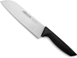 Arcos 135500 Santoku Messer, Acier_inoxydable, Schwarz, 180 mm