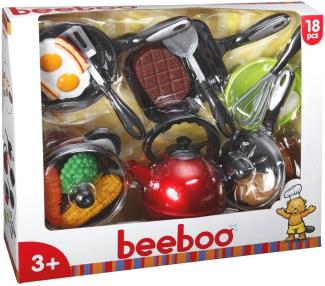 beeboo Spielzeug-Kochtopfset 18-teilig