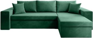 Luxusbetten24 Schlafsofa Designer Sofa Denver, mit Stauraum und Schlaffunktion