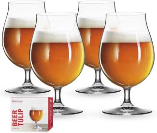 Spiegelau Beer Classics Biertulpe, 4er Set, Bierglas, Pilsglas, Kristallglas, 440 ml, 4991974