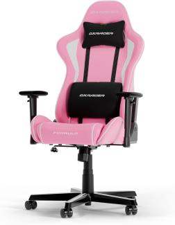 DXRacer (das Orginal Formula F08 Gaming Stuhl, Kunstleder, Pink/Weiß, bis zu 185 cm