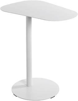 HAKU Möbel Beistelltisch, Metal, Weiß, T 38 x B 53 x H 60 cm