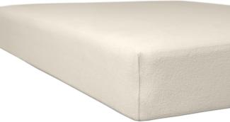 Kneer Flausch-Biber Spannbetttuch für Matratzen bis 22 cm Höhe Qualität 80 Farbe leinen Größe 90-100