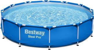 Steel Pro™ Frame Pool ohne Pumpe Ø 366 x 76 cm, blau, rund