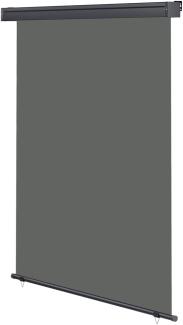 Senkrechtmarkise ausziehbar Seitenmarkise Windschutz Balkonmarkise Sichtschutz 160x250cm - Grau