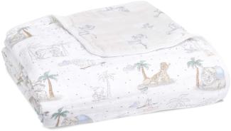aden + anais Dream Blanket, Weiche und warme Decke für Neugeborene und Kleinkinder, Babydecke für Mädchen & Jungen, 4 Lagen aus 100% Baumwoll-Musselin, 120x120cm, Deco
