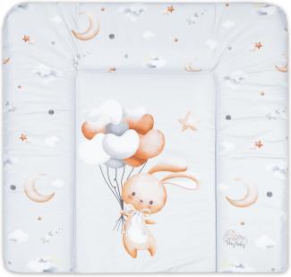 Wickelauflage Wickelkommode Auflage Baby 85 x 72 cm - Wickelmatte Wickeltischauflage Wasserfest Wickelunterlage Weich Kaninchen