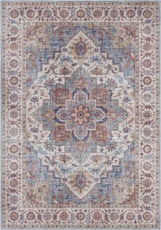 Vintage Teppich Anthea Cyanblau 80x150 cm