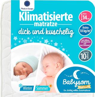 Babysom 'Sommer/Winter' - Schaumstoffmatratze 60x120x14cm