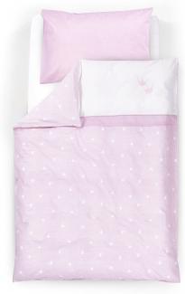 Träumeland 'Krone' Kinderbettwäsche rosa, 100x135cm
