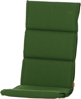 Hochlehnerauflage >Stella< in grün, 100% Polypropylen - 120x6x48cm (BxHxT)