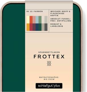 Schlafgut Frottee Spannbetttuch Frottex | 180x200 - 200x200 cm | green-deep