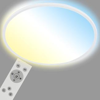 Briloner LED Panel Slim Ø 48 cm, schwarz, utraflach CCT