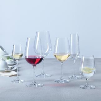Leonardo Tivoli Weißweinglas 6er Set, Weinglas, Weißwein Glas, Wein, Klar, 440 ml, 17357