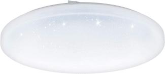 Eglo 97879 LED Deckenleuchte FRANIA-S mit Kristallen weiß Ø43cm H:7cm